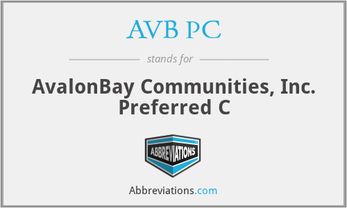 AVB PC - AvalonBay Communities, Inc. Preferred C